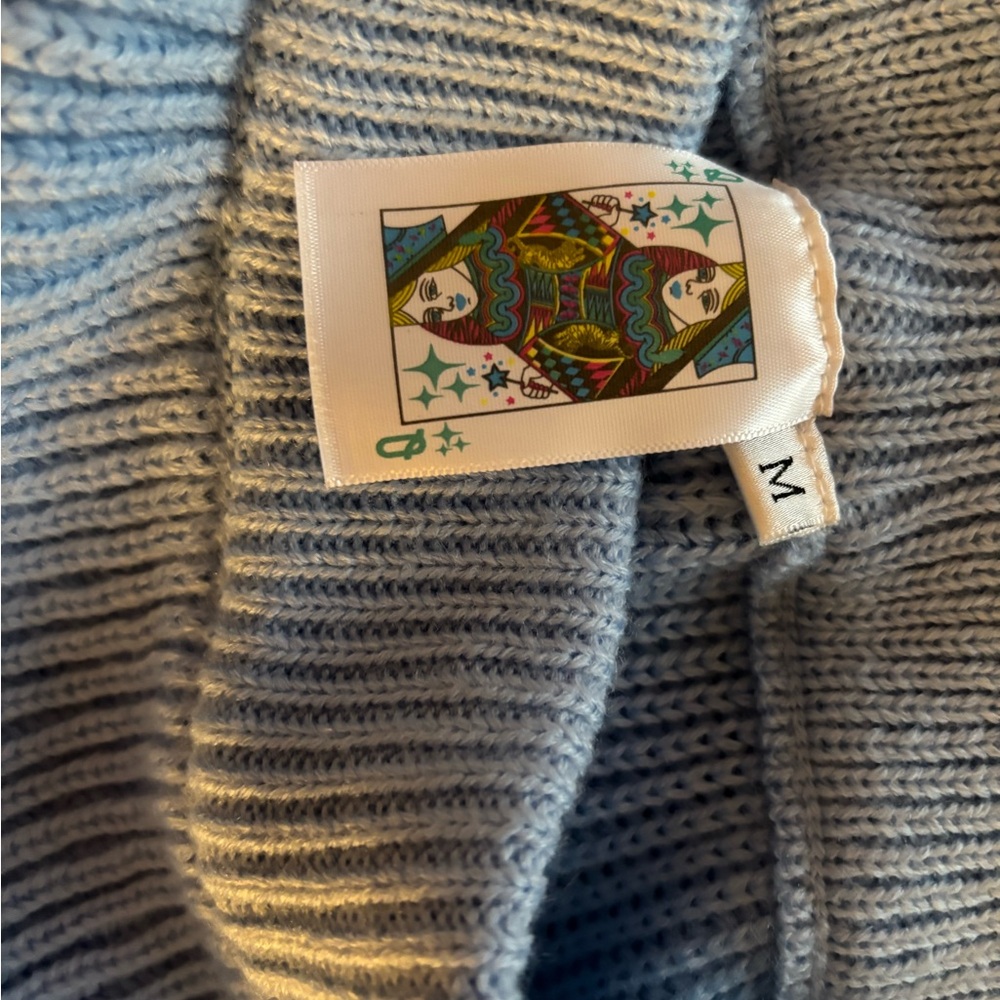 QUEEN OF SPARKLES Periwinkle Pineapple Sweater Skirt - Picture 5 of 5